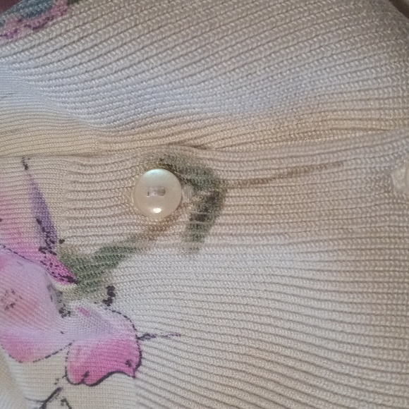 Petite sophisticate 75% silk stretch sweater cardigan size small - Picture 10 of 10